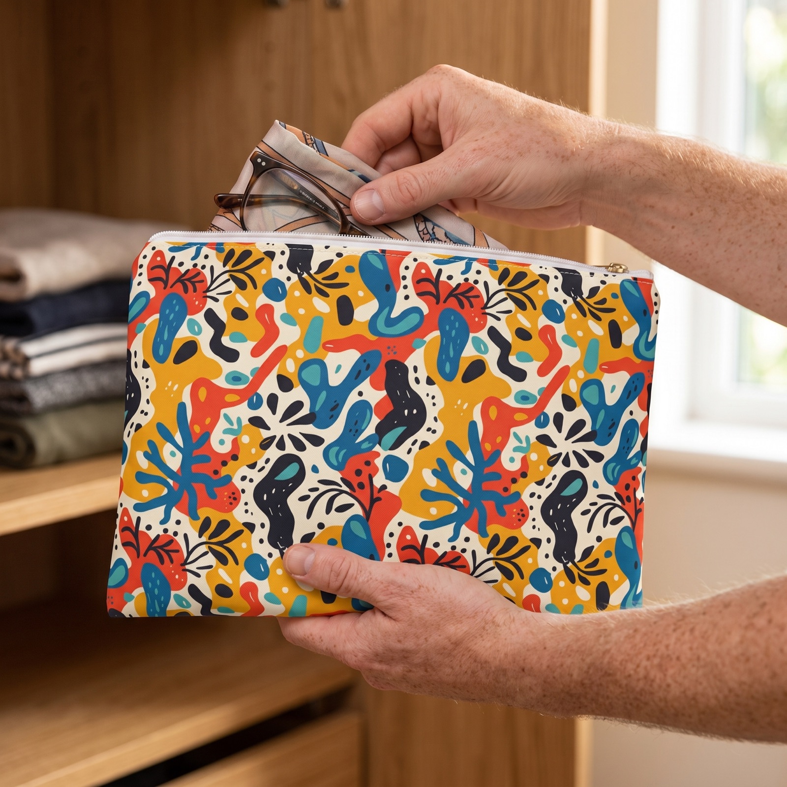 Spice of Life Accessory Pouch - Spice Up Your Life with this Colorful Pouch! Available in 2 sizes.
