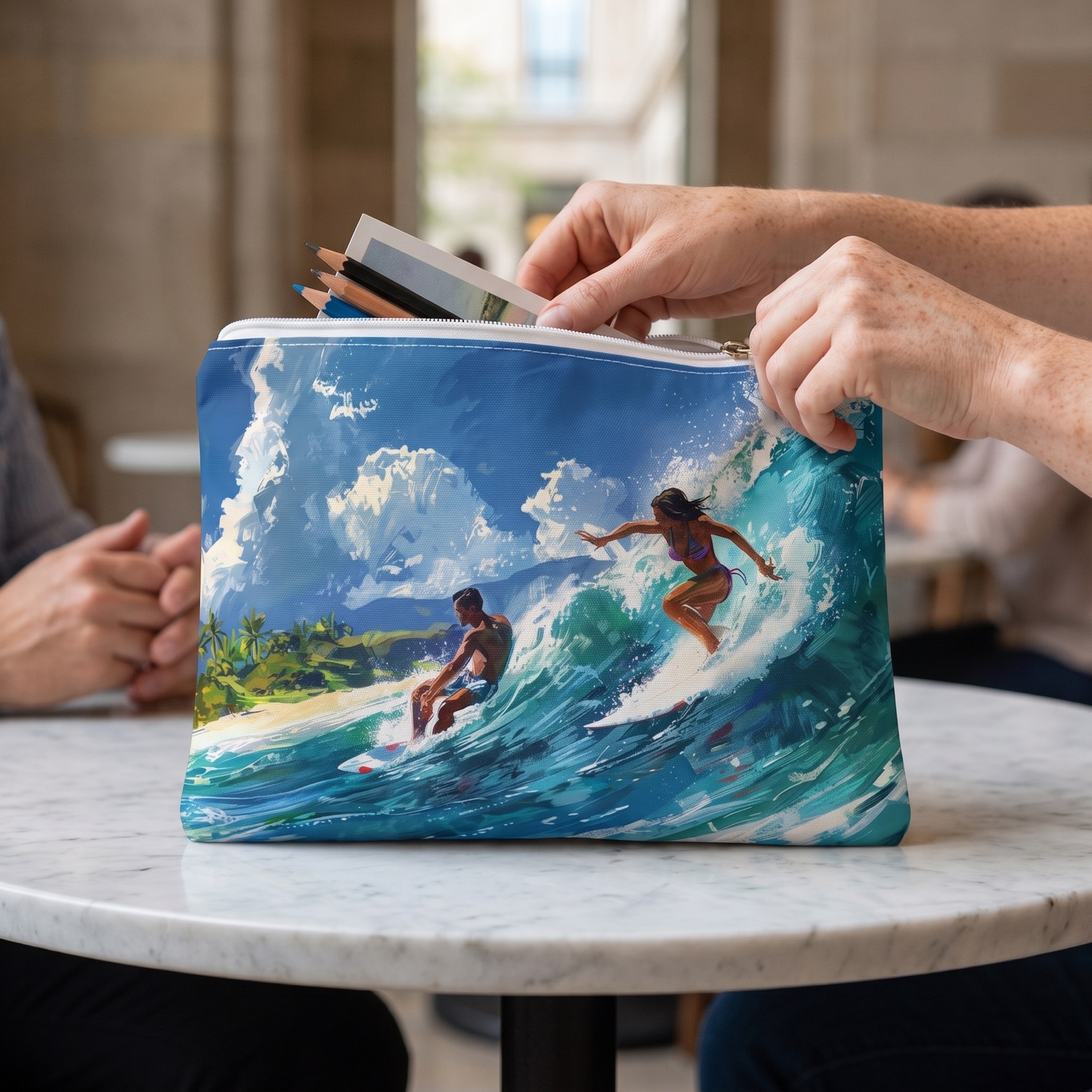 Wave Rider Accessory Pouch - Ride the Waves of Adventure in Style! Available in 2 sizes.