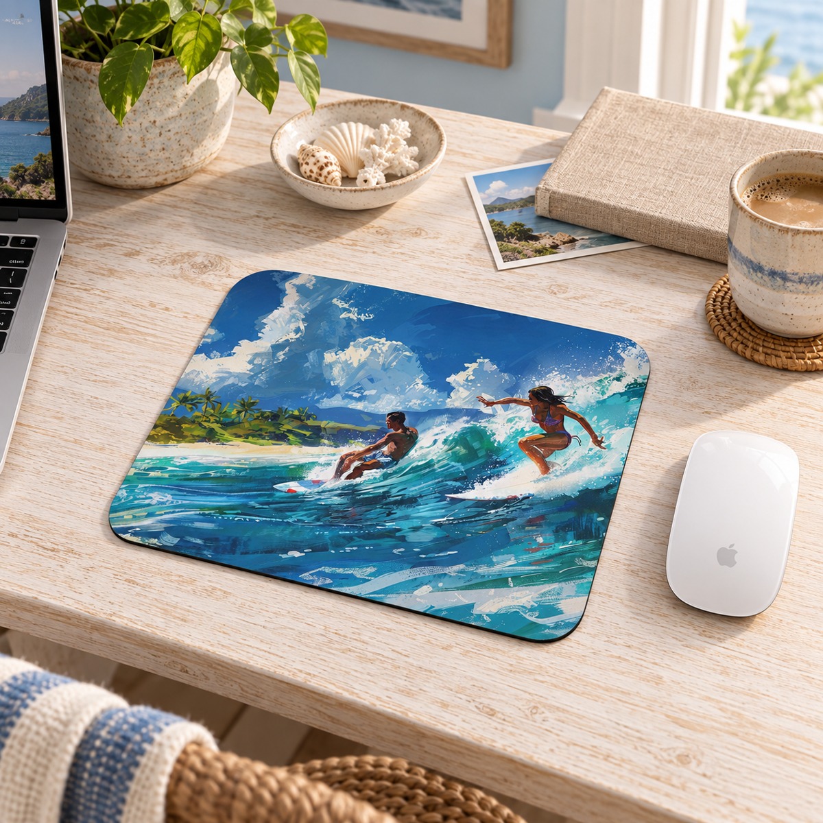 Wave Rider Mouse Pad - Ride the Waves of Creativity!