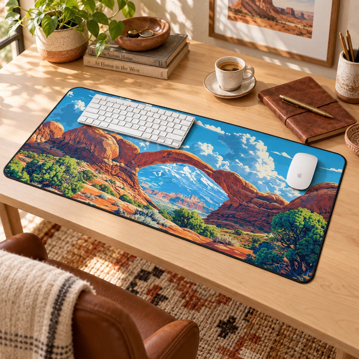 Arches Vista Desk Mat (Desk Pad) - Bring the Majesty of Arches to Your Desk - Inspired by Arches National Park!