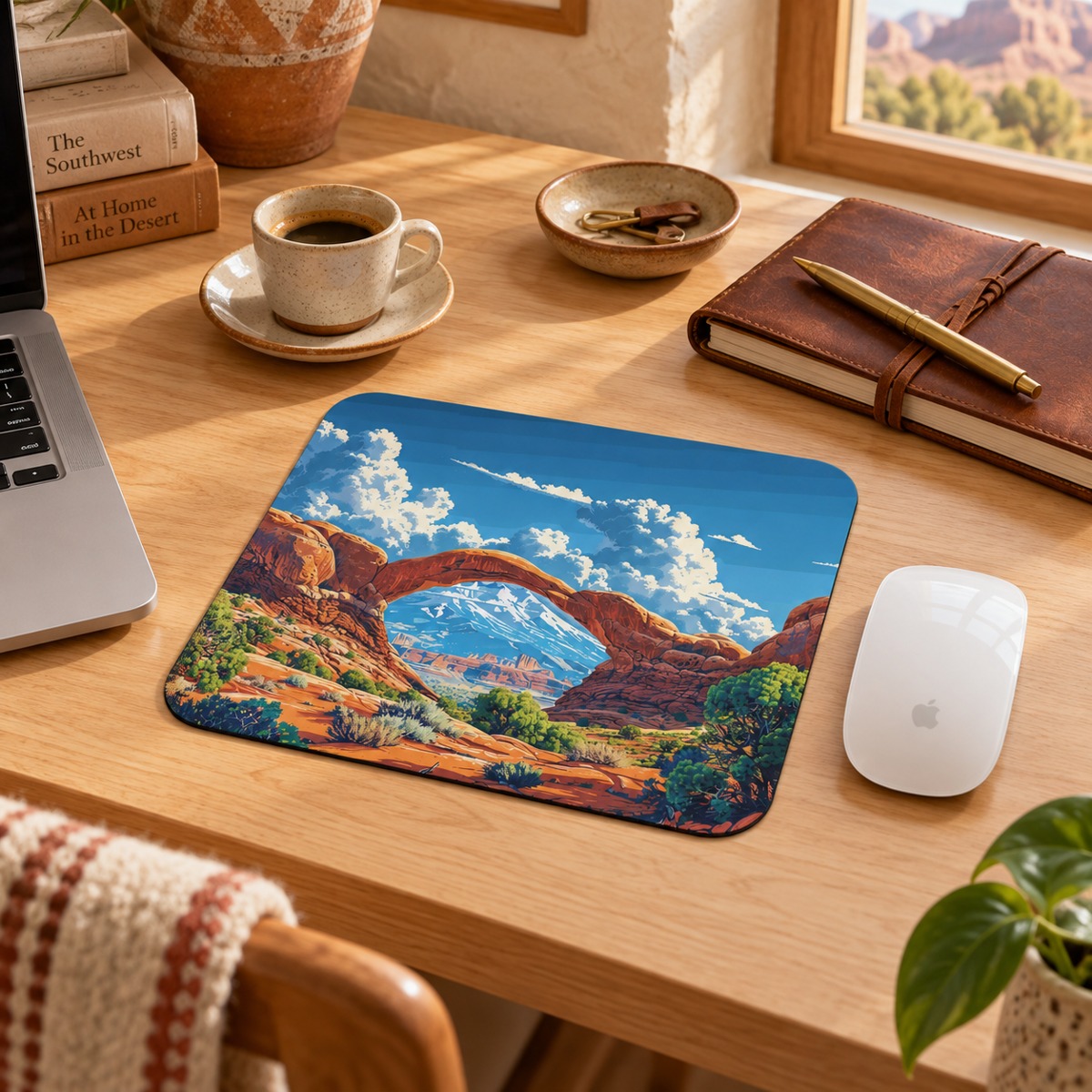 Arches Vista Mouse Pad - Explore Every Click with a Stunning Desert View!