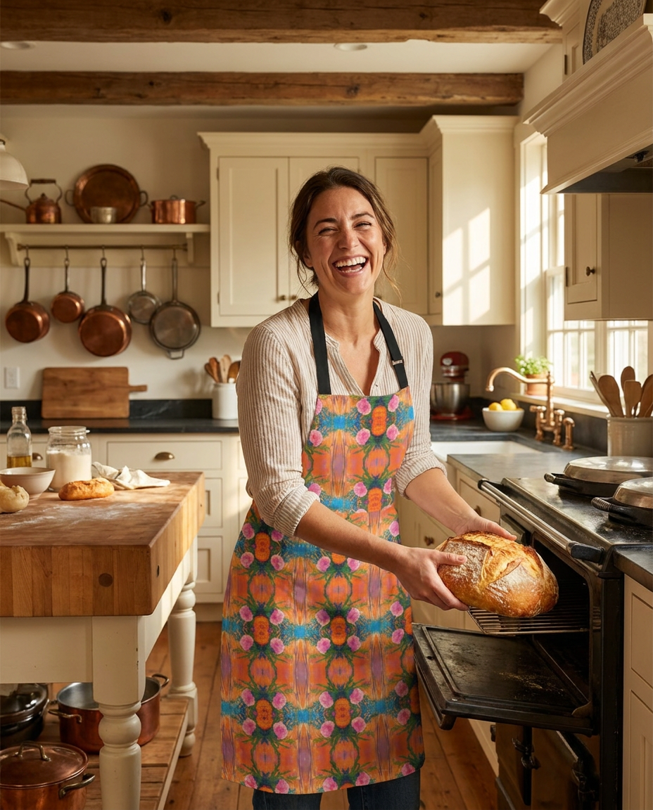 Floral Fiesta Adult Apron - Spice Up Your Kitchen with a Burst of Floral Fiesta!