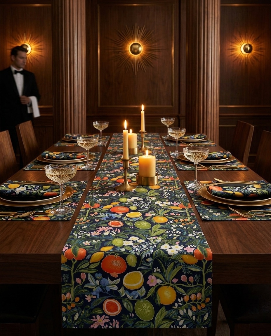 Magical Fruitiness Table Runner - Sprinkle Some Magic on Your Table!  Available in 2 sizes.