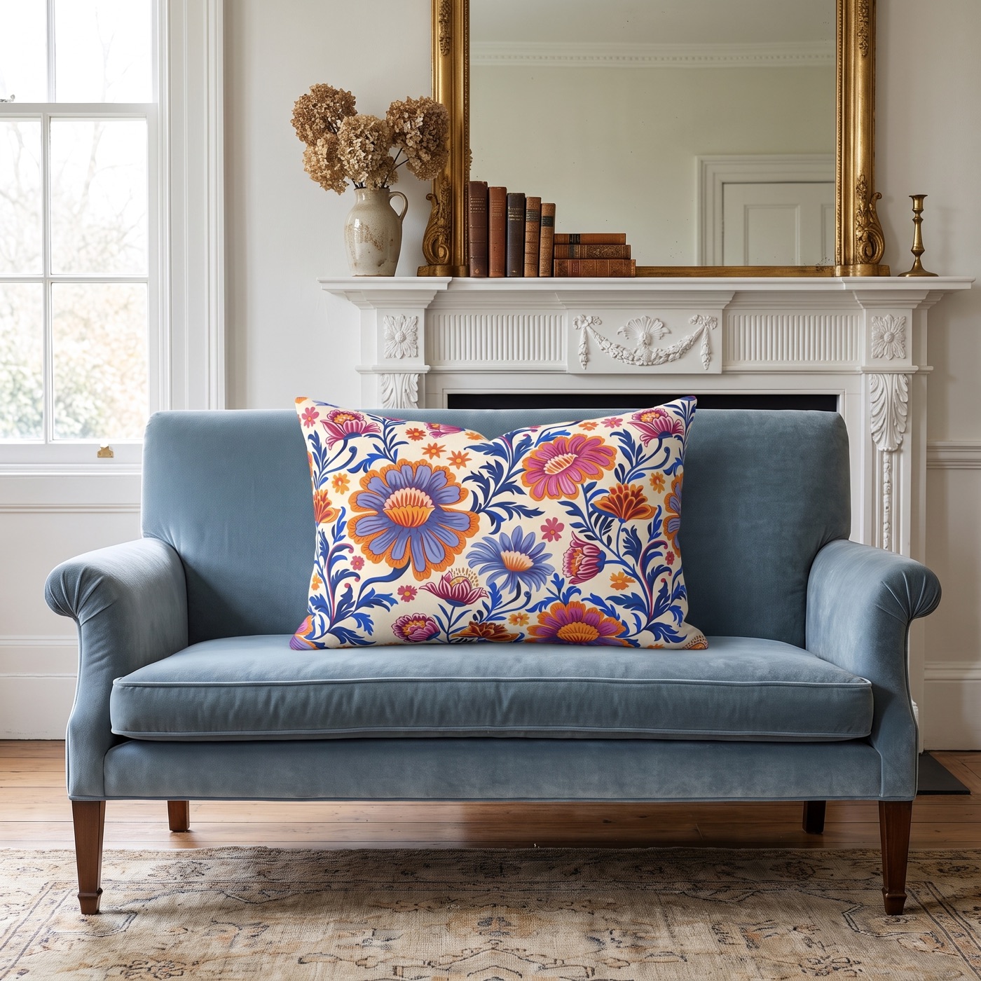 Regal Blossom Lumbar Pillow — Indoor Lumbar Pillow
