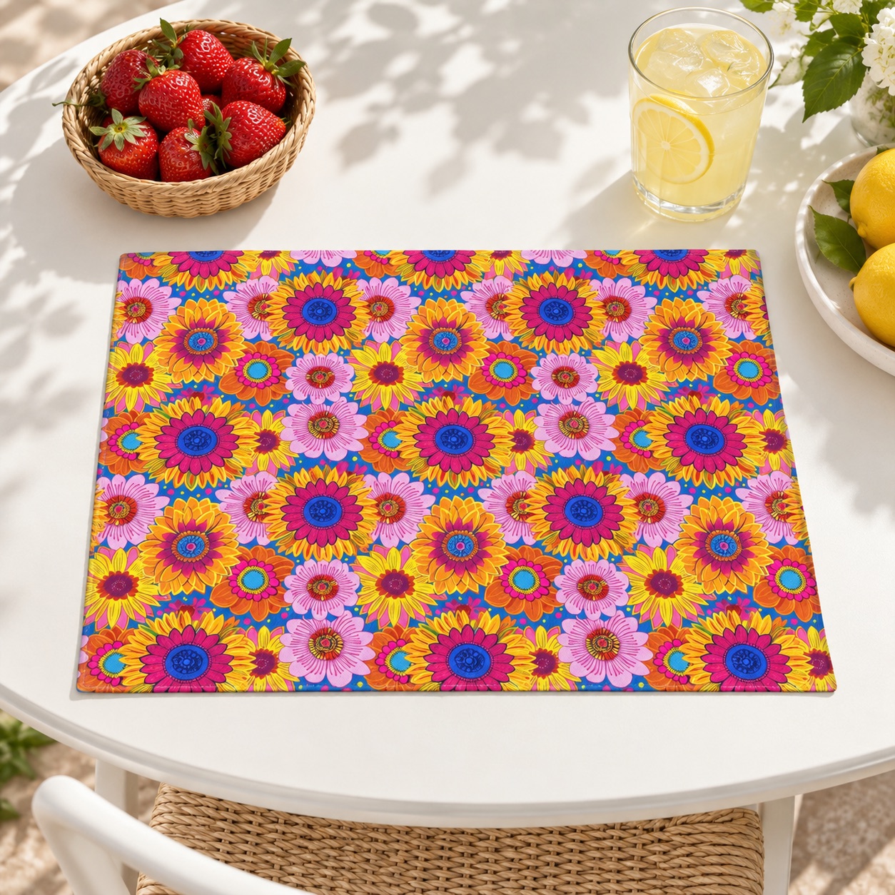 Sunny Garden Soiree Placemat - 18" x 14".