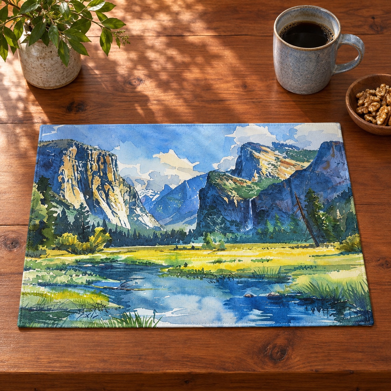 Yosemite Valley Vista Placemat - 18" x 14".
