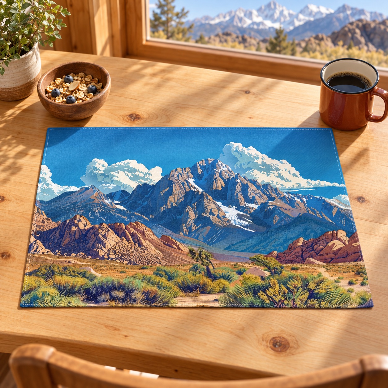 Alabama Hills & Mount Whitney Placemat - 18" x 14".