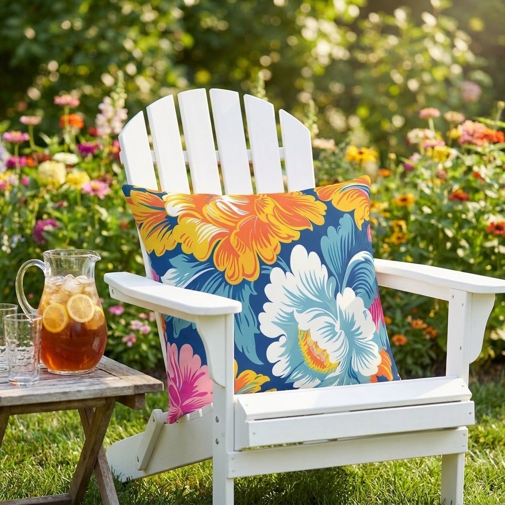 Chintz Charm outdoor pillow
