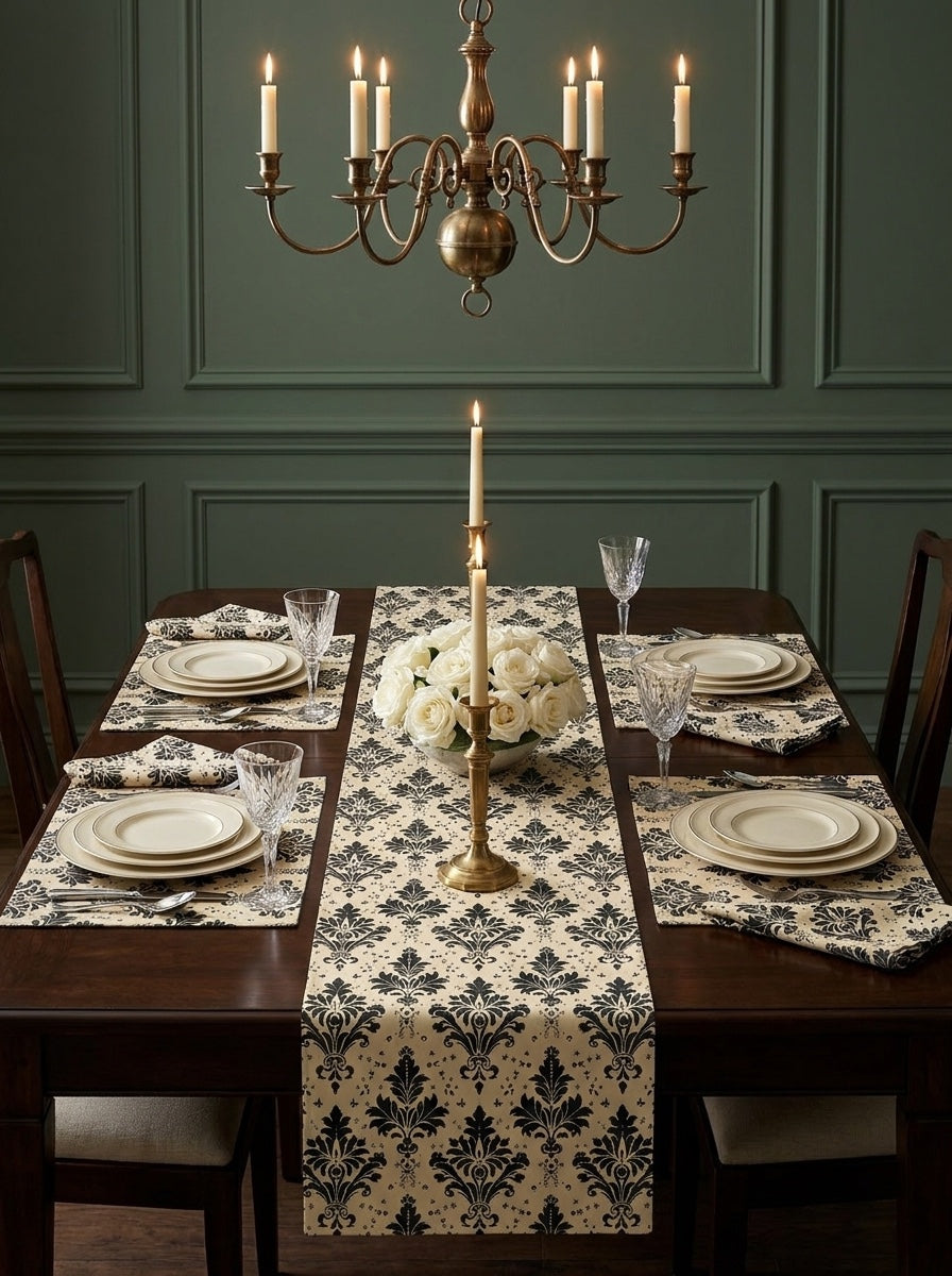 Classic Regency Table Runner - Cotton Twill - Available in 2 sizes: 16