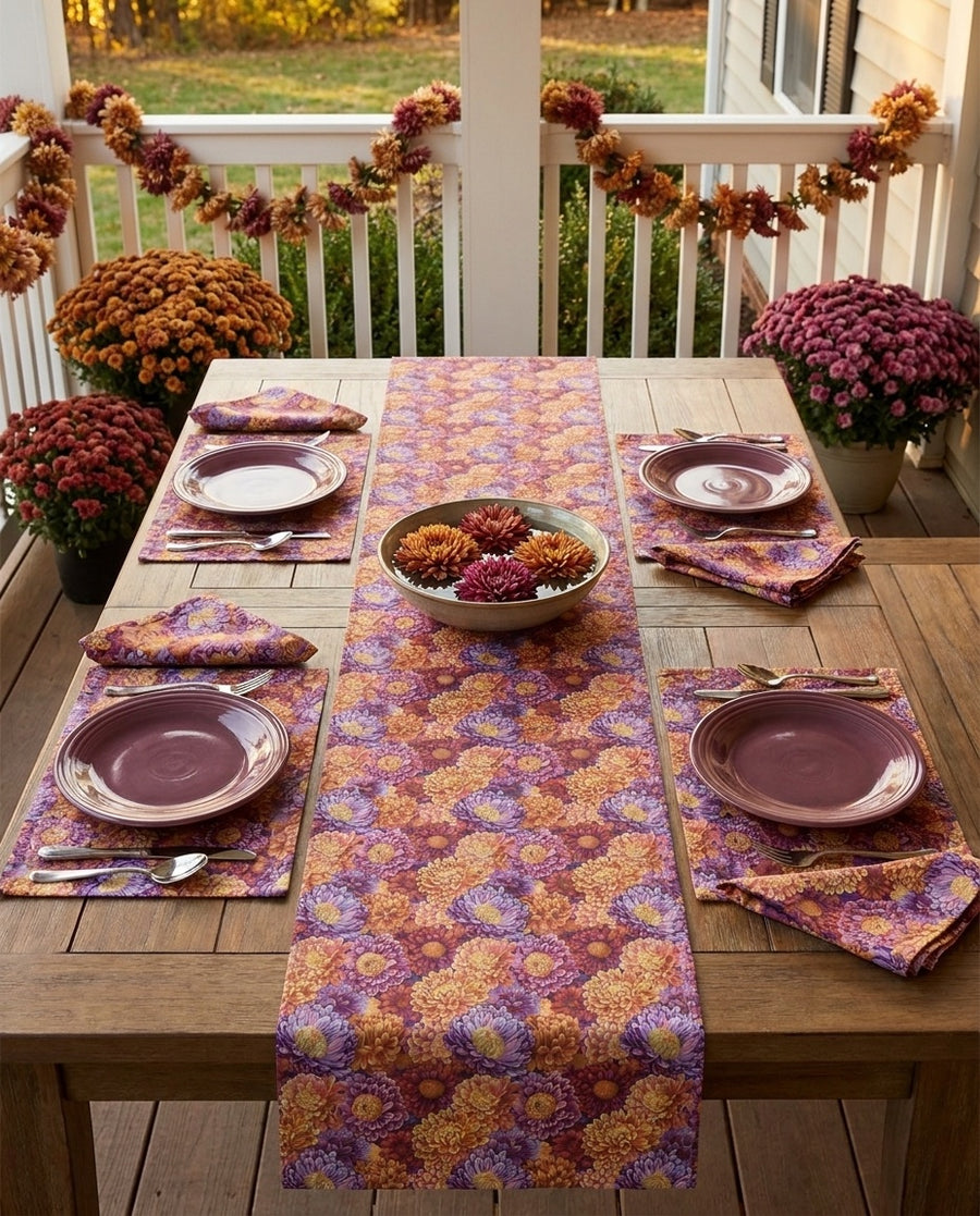 Mum's the Word Table Runner - Cotton Twill - Available in 2 sizes: 16"