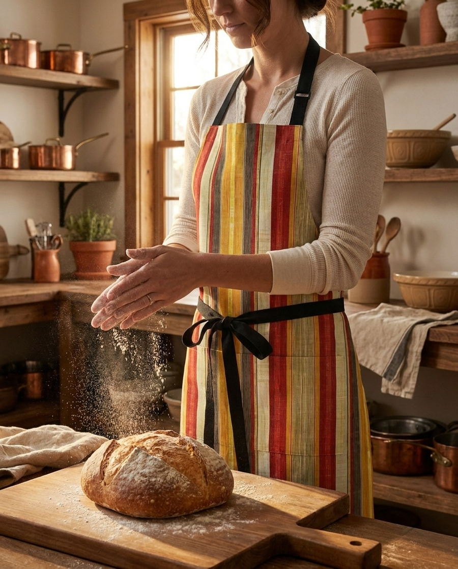 Royal Stripes Delight Adult Apron