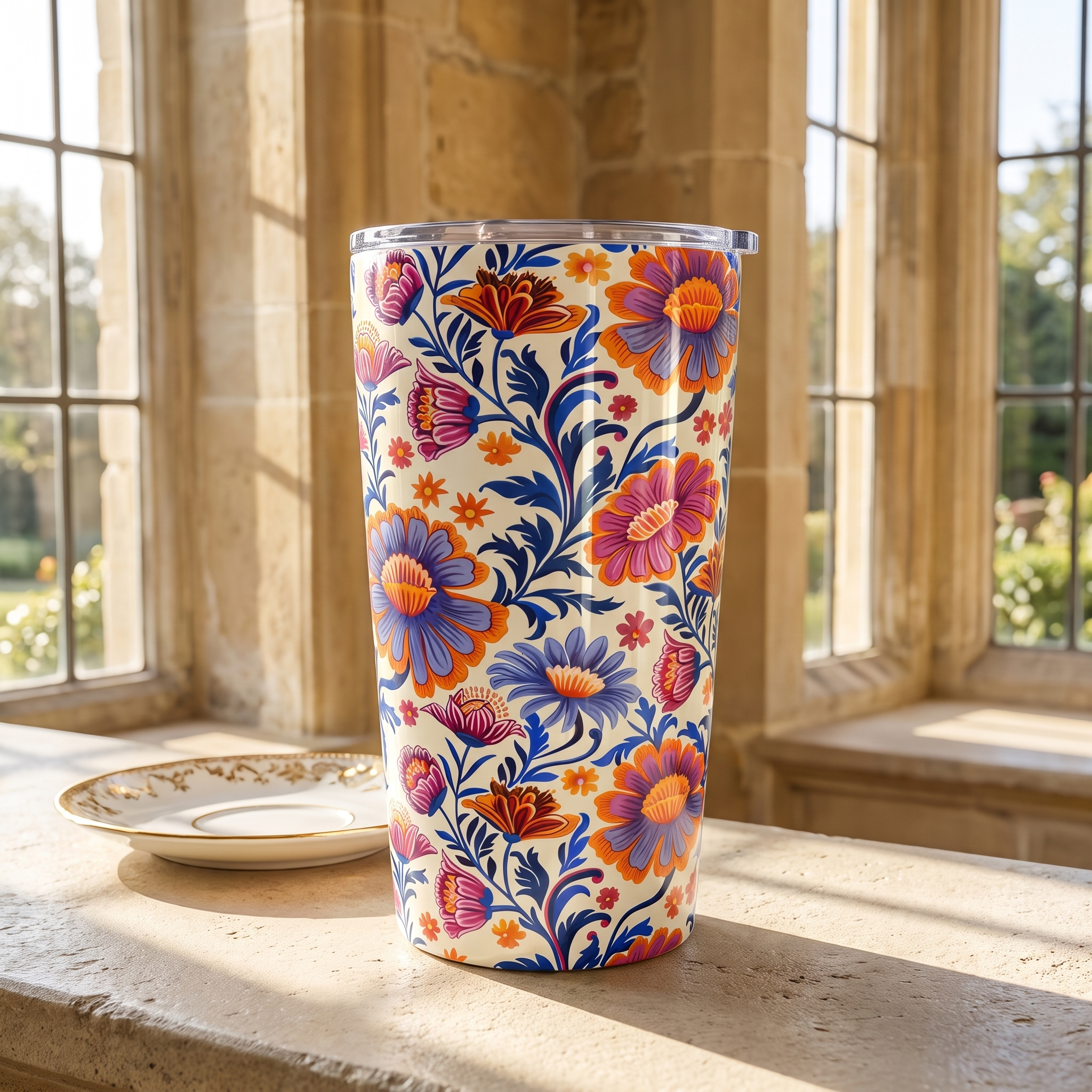 Regal Blossom Insulated Tumbler - 20 oz. Stainless Steel, Glossy Finish
