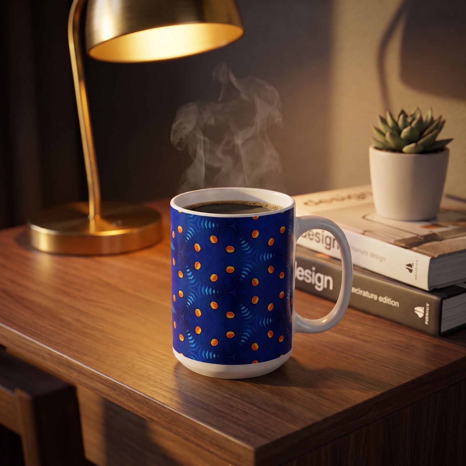 GeoSpark Ceramic Mug - 15 oz - Art on Every Side, Morning Approved.