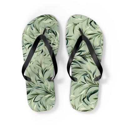 Vintage Vines Flip Flops. 5/8" Thick Comfortable Summer or Winter Gym/