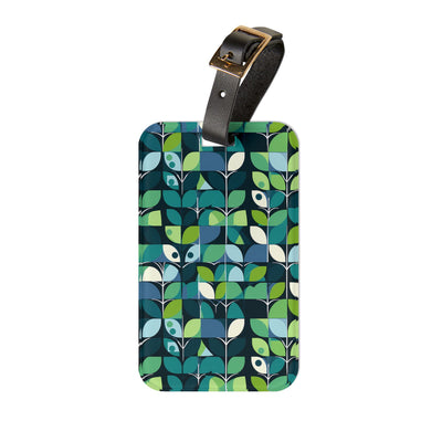 1960s Groovy Mod Acrylic Luggage Tag - Step Back in Time with the 1960