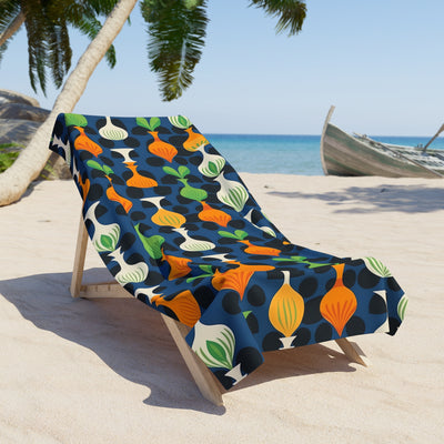 Mod Floating Vases Luxurious Designer Beach Towel -  Wrap Yourself in 