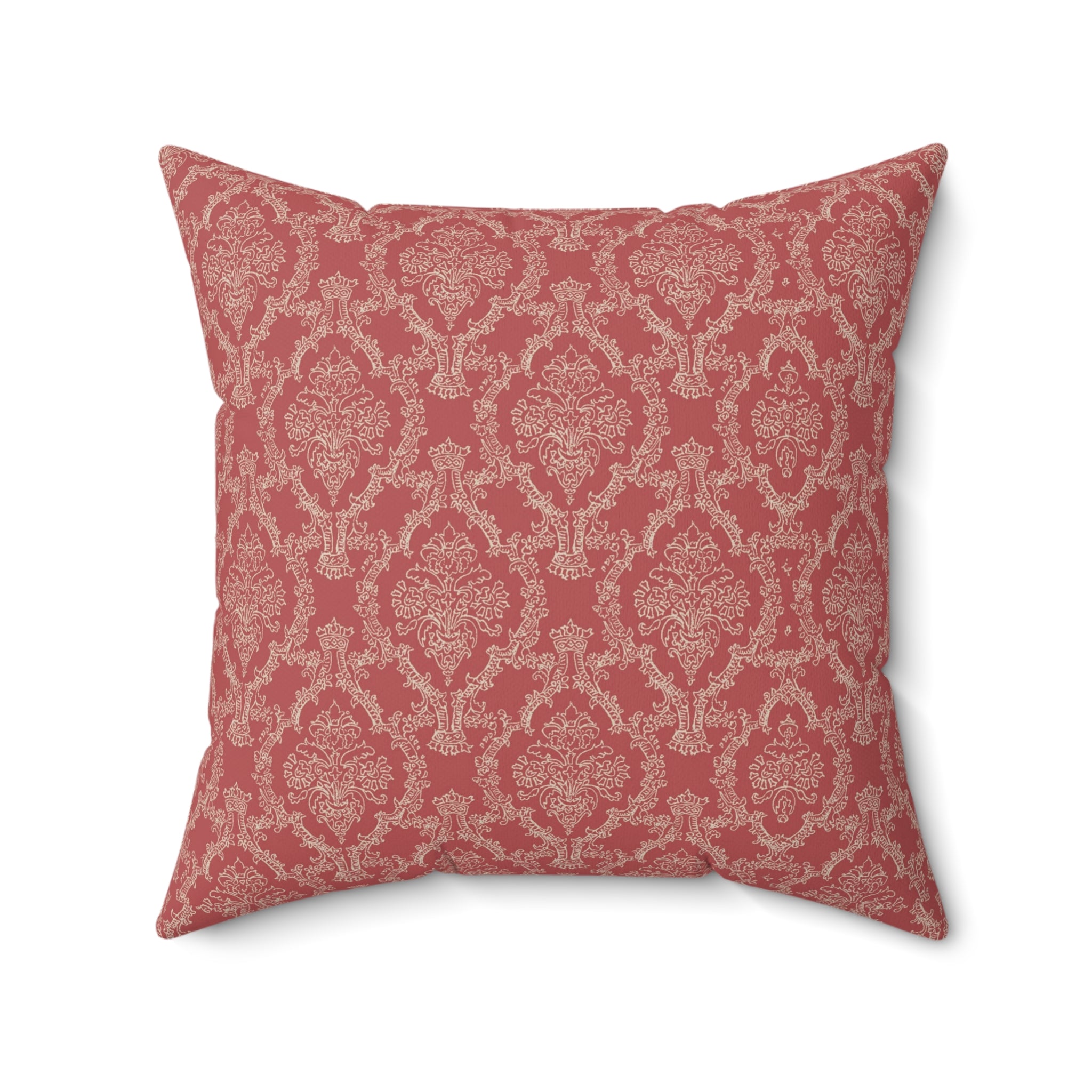 Rose Reverie Square Throw Pillow Square Throw Pillow — view 2