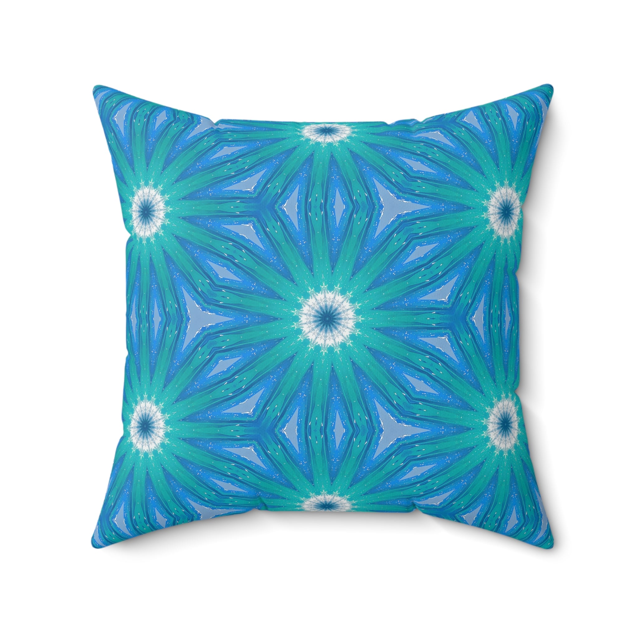 Sapphire Nebula Square Throw Pillow Square Throw Pillow — view 2
