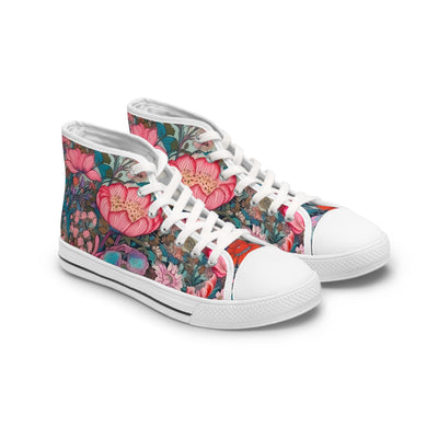 European Wildflowers Ladies' High Top Sneakers Ladies' High Top Sneakers — view 2
