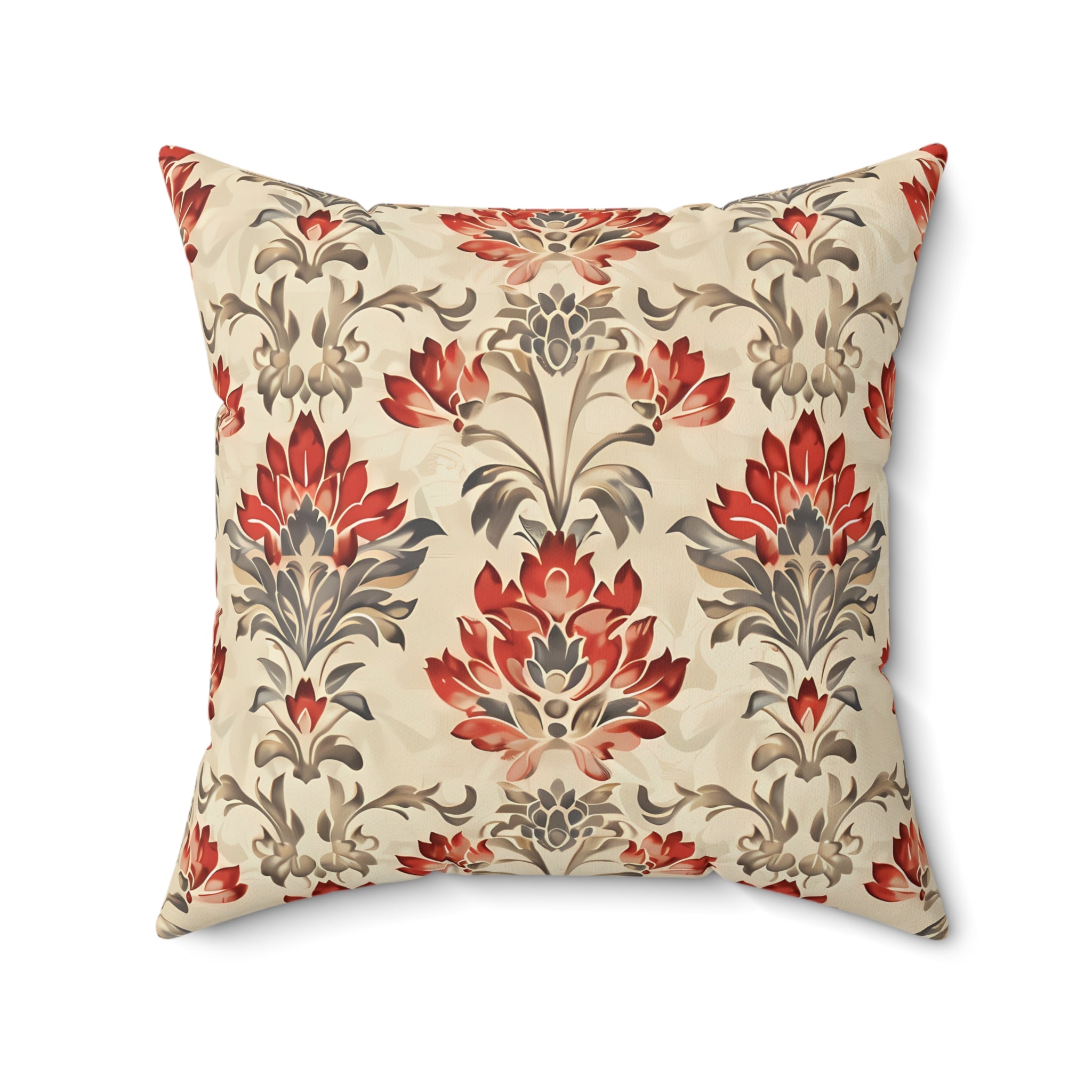 Rustic Scroll Square Throw Pillow Square Throw Pillow — view 2