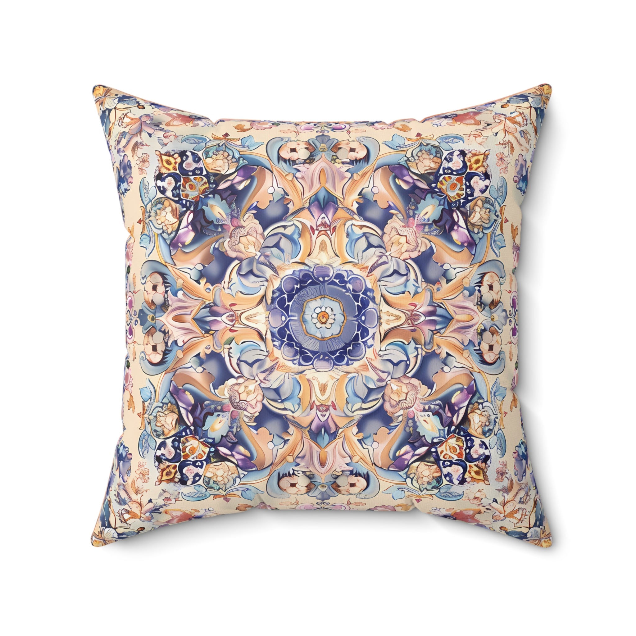 Lilac Moorish Dream Square Throw Pillow - Spun Polyester - Double-Side