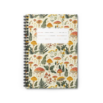Enchanted Forest Floor Chic Spiral Notebook - Ruled Line - Nature's Wh