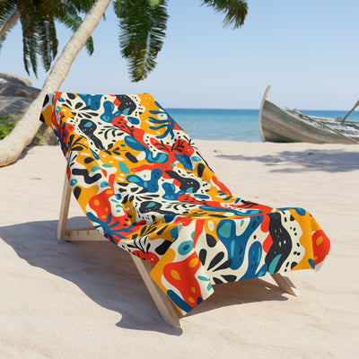 Spice of Life Luxurious Beach Towel - Add Splashes of Color to Your Be