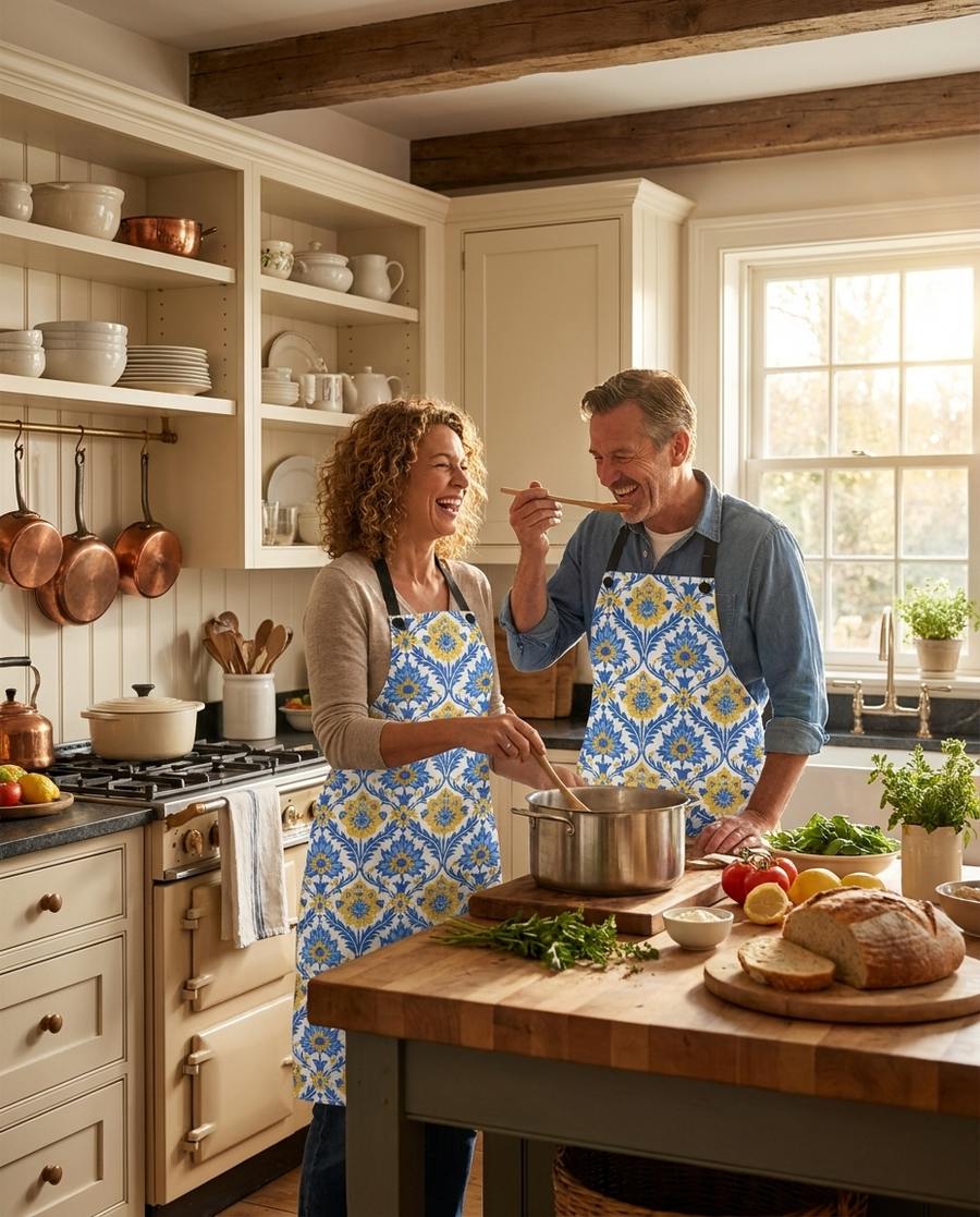 Heritage Bloom Adult Apron - Craft and Cook in Style - Embrace the Ele