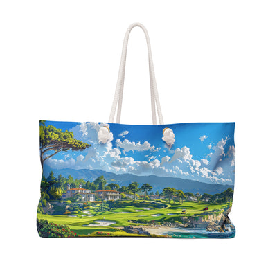 Cypress Shores Retreat Weekender Bag - Escape to Coastal Elegance - Wh