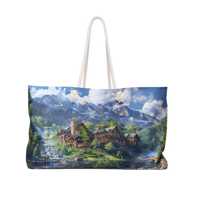 Grand Mountain Lodge Weekender Bag - Escape to Mountain Luxury with Ev