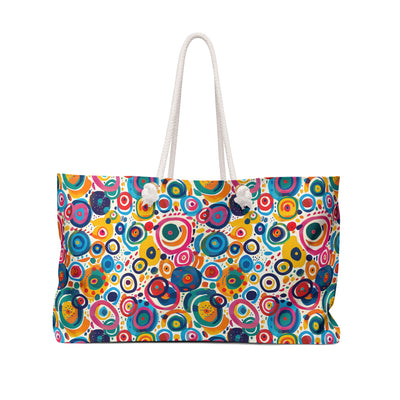 Pop Art Swirls Weekender Bag - Unleash Your Colorful Side - Travel wit