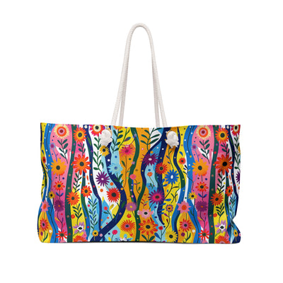 Floral Rhythms Weekender Bag - Flow with the Rhythm - Where Artful Des