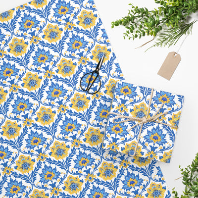 Heritage Bloom Wrapping Paper - Wrap Your Gifts in Timeless Elegance! Available in 2 sizes.