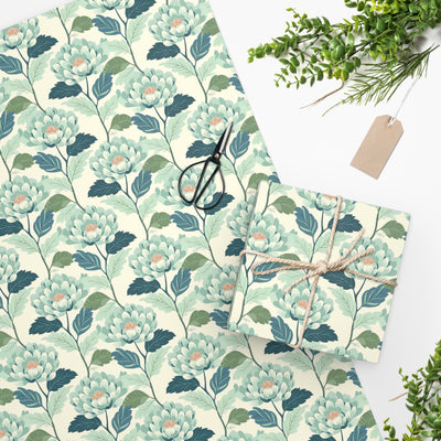 Zen Flower Wrapping Paper - Wrap Your Gifts in Zen Elegance! Available in 2 sizes.