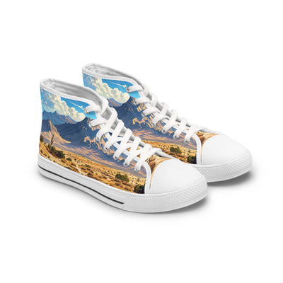 Southwest Desert Dreamscape Ladies' High Top Sneakers Ladies' High Top Sneakers — view 2