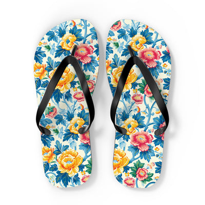 Victorian Vine Romp Flip Flops. 5/8" Thick Comfortable Summer or Winte