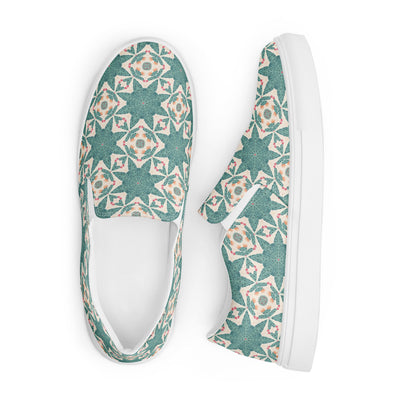 Desert Cactus Star Men’s Slip-On Canvas Shoes - Slip into Style Inspir
