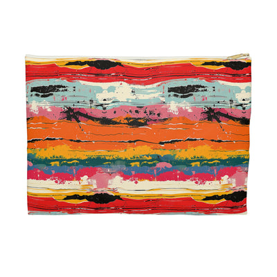 Rustic Weave Accessory Pouch - Wrap Your Essentials in Rustic Charm! A