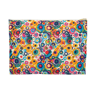 Pop Art Swirls Accessory Pouch - Swirl into Style with a Pop of Color!