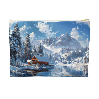 Winter Wonderland Retreat Accessory Pouch - Embrace the Tranquil Beaut