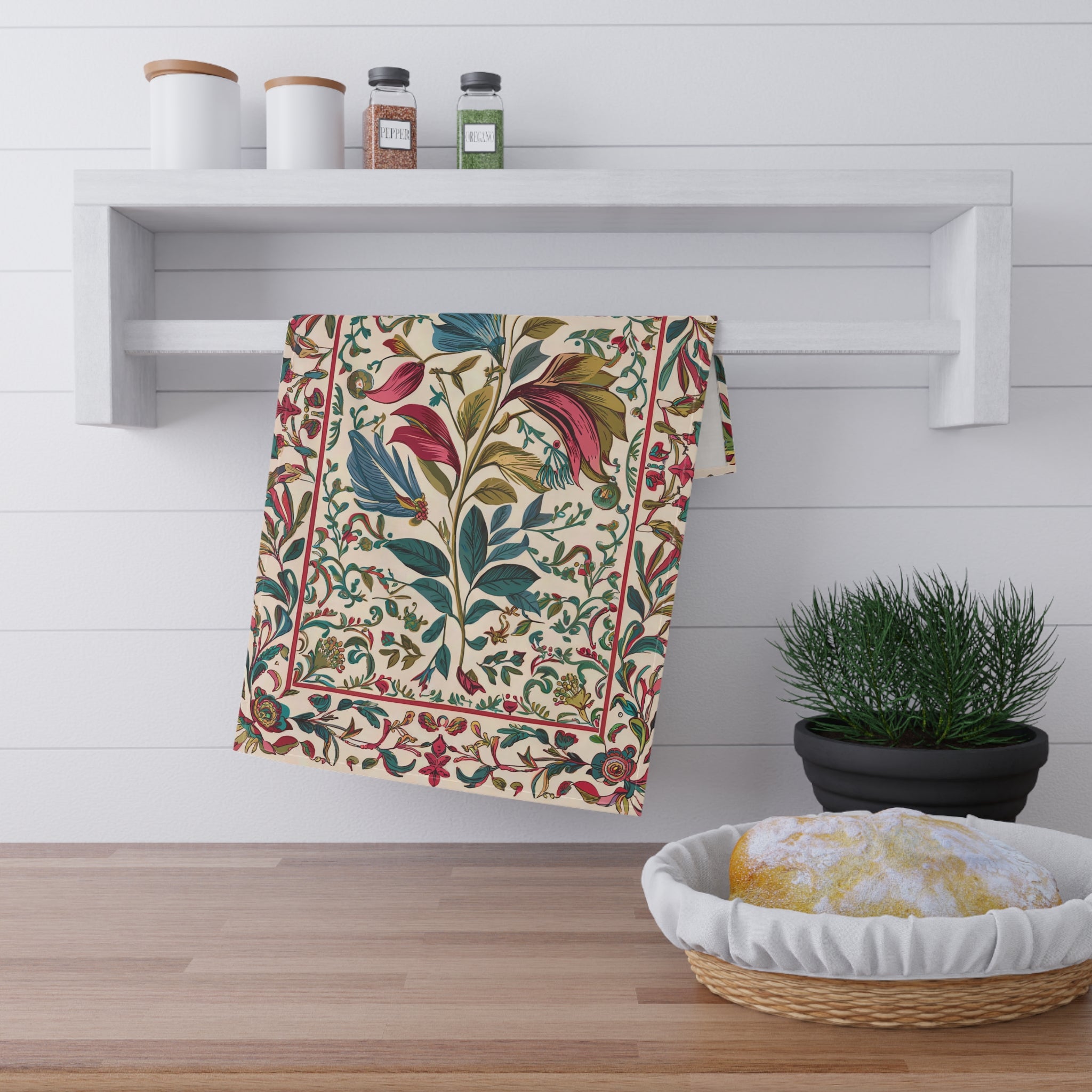 Tapestry Trellis Kitchen Towel Kitchen Towel — view 1