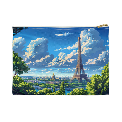 Parisian Eiffel Tower Dreamscape Accessory Pouch - Carry the Romance o