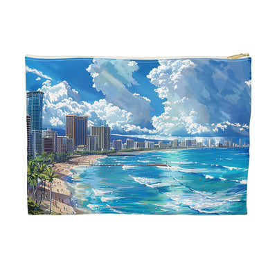Waikiki Beach Accessory Pouch - Carry the Spirit of Aloha with Every A