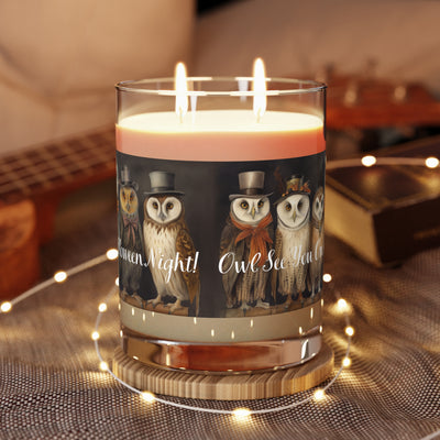 Owl See You on Halloween Night! 100% Soy Wax Scented Candle - 11 oz. Full Glass, Phthalate-Free & Lead-Free, Three Fragrance Options