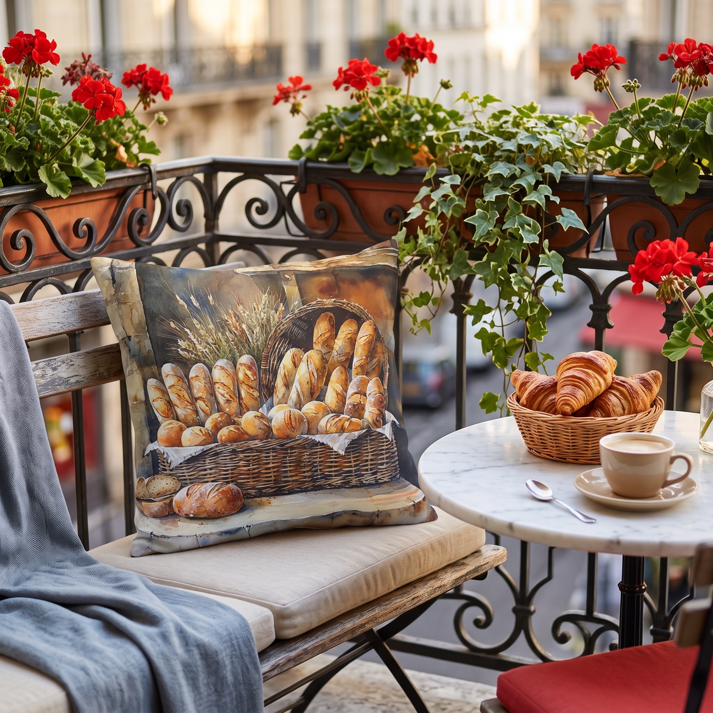 Bakery Bliss Square Outdoor Pillow — Outdoor Throw Pillow