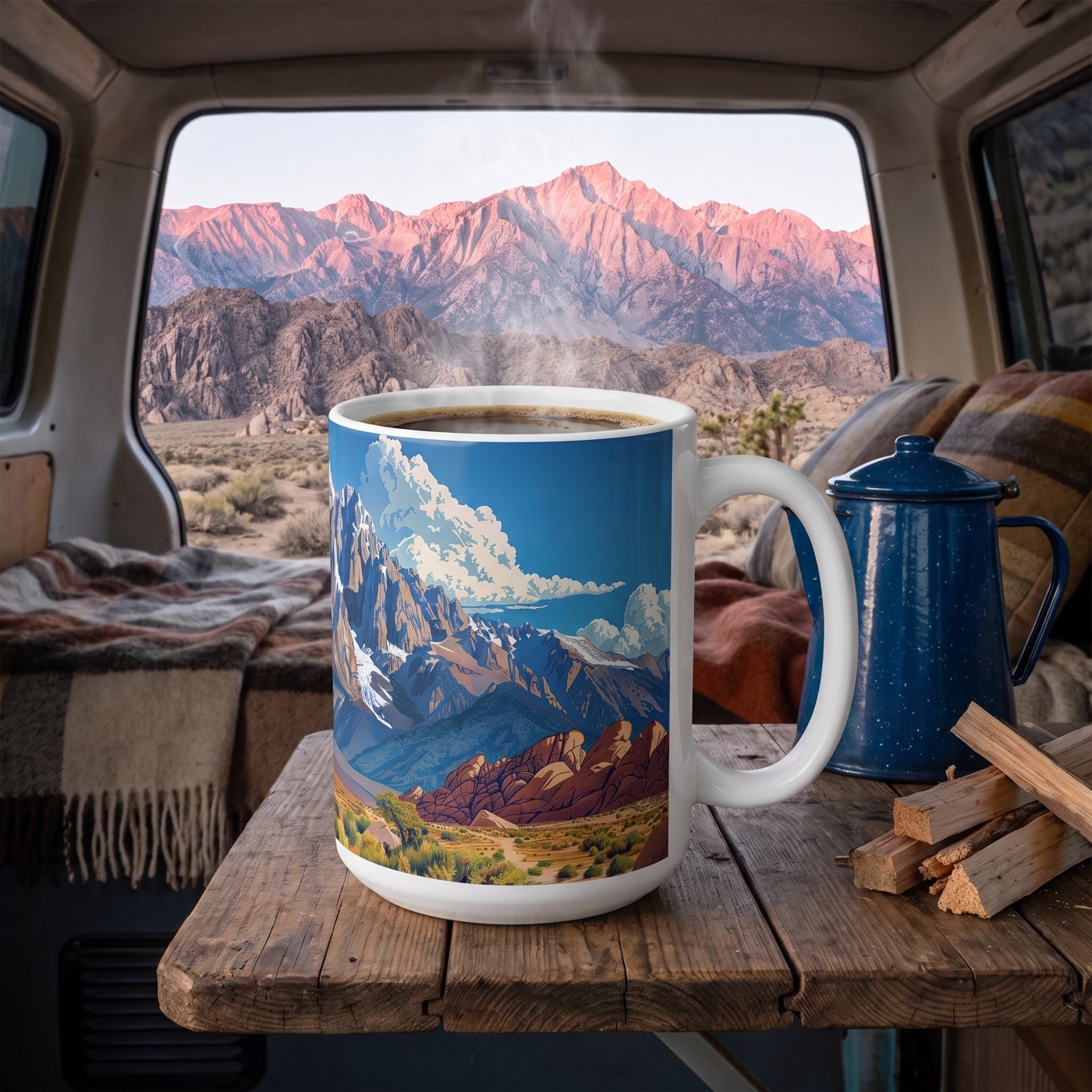 Alabama Hills & Mount Whitney Ceramic Mug 15 oz — Mug