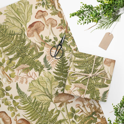 Botanical Woodland Whimsy Wrapping Paper - Wrap Your Gifts in Nature's Enchanting Charm! Available in 2 sizes.