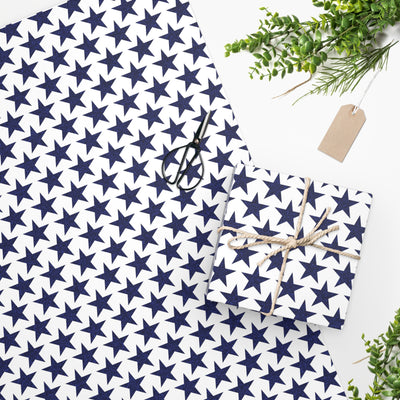 Starry Salute Wrapping Paper - Wrap Your Gifts in Classic Patriotic Style! Available in 2 sizes.