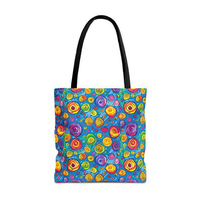 Color Whirl Tote Bag - Spin into Style with Every Step! Available in 3