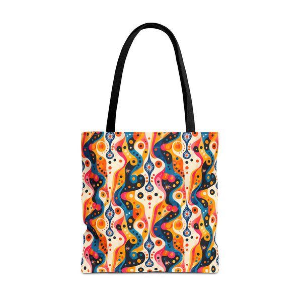 Midcentury Lava Lamp Tote Bag - Flow Through Life in Artistic Style! A